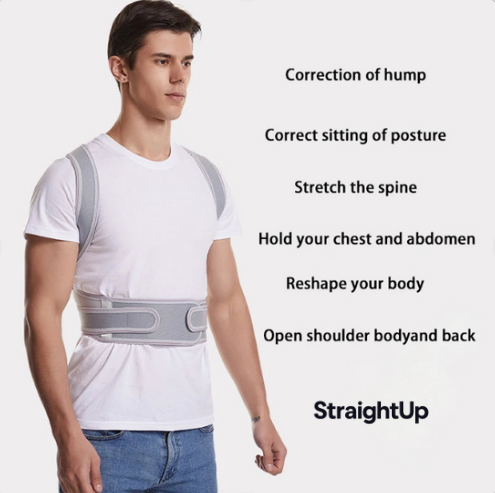 StraightUp™ Adjustable Back Support Brace